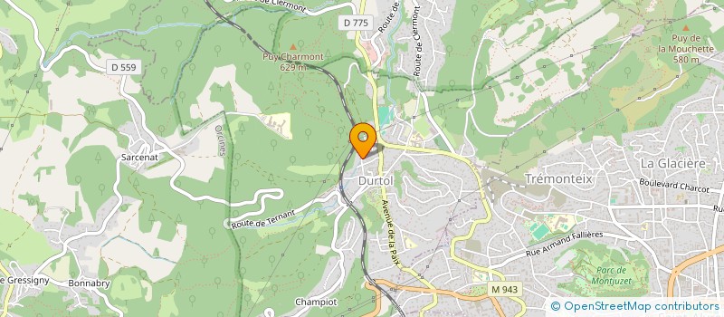 localisation de l'entreprise ASSOCIATION DE GYMNASTIQUE VOLONTAIRE  DURTOL