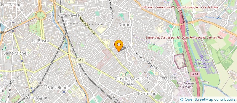 localisation de l'entreprise ASSOCIATION DE GYMNASTIQUE VOLONTAIRE CORRAZE-ACHIARY-LIMAYRAC à TOULOUSE