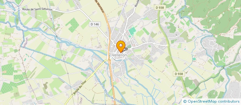 localisation de l'entreprise ASSOCIATION DE GYMNASTIQUE VOLONTAIRE DE CULTURE ET DE LOISIRS DE VELLERON  VELLERON