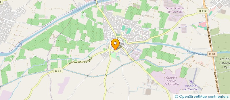 localisation de l'entreprise ASSOCIATION DE GYMNASTIQUE VOLONTAIRE OXY'MARCHE  TORREILLES