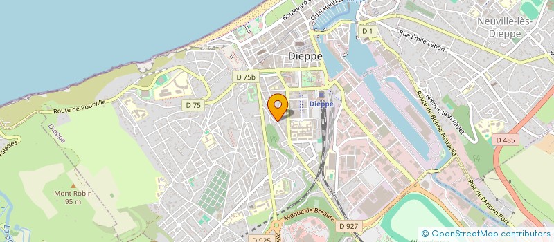 localisation de l'entreprise ASSOCIATION DE GYNECOLOGIE OBSTETRIQUE DE LA REGION DIEPPOISE à DIEPPE