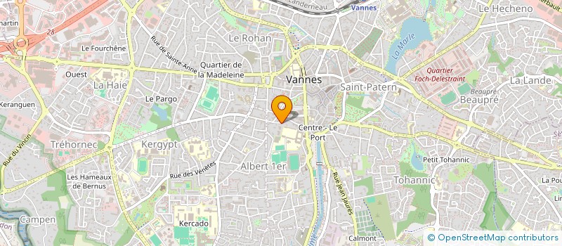 localisation de l'entreprise ASSOCIATION DE HATHA YOGA TARA à VANNES