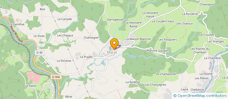 localisation de l'entreprise ASSOCIATION DE JEUNES SAPEURS-POMPIERS  MARAT