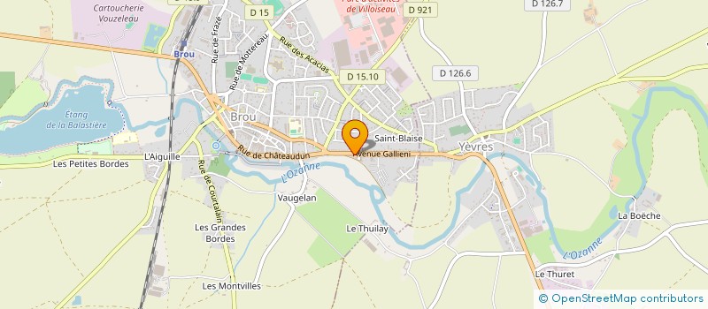 localisation de l'entreprise ASSOCIATION DE JEUNES SAPEURS-POMPIERS DE BROU à BROU