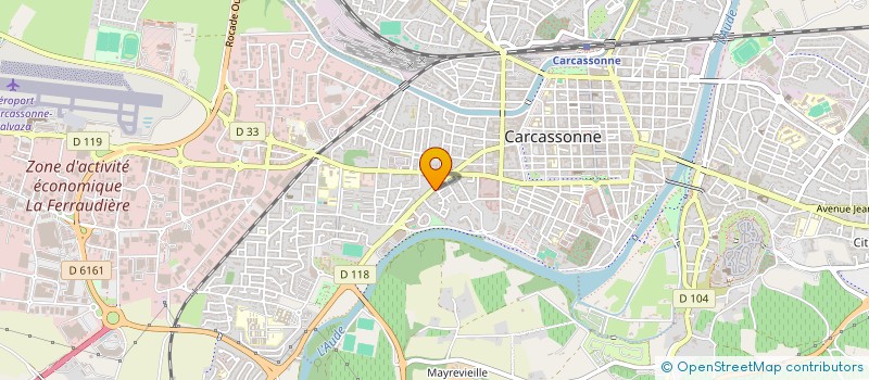 localisation de l'entreprise ASSOCIATION DE JEUNES SAPEURS POMPIERS DE CARCASSONNE à CARCASSONNE