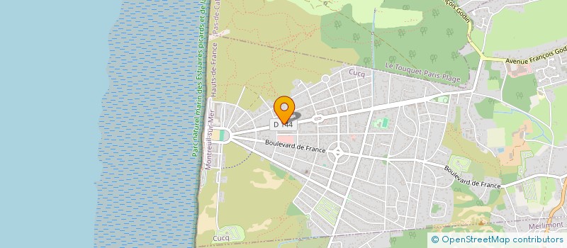 localisation de l'entreprise ASSOCIATION DE JIU JITSU BRESILIEN AVEC ET SANS KIMONO  CUCQ