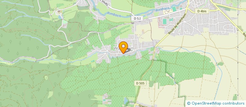 localisation de l'entreprise ASSOCIATION DE JUMELAGE WUENHEIM-GRAVENWIESBACH  WUENHEIM