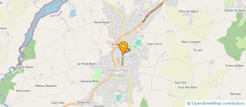 localisation de l'entreprise ASSOCIATION DE KERGUS à PLESTIN-LES-GREVES