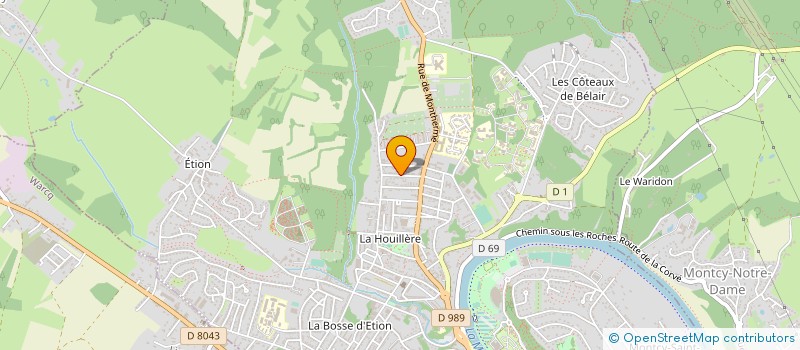 localisation de l'entreprise ASSOCIATION DE KUNG FU ARTS MARTIAUX ET ENERGETIQUES CHINOIS AFFINITAIRES  CHARLEVILLE-MEZIERES