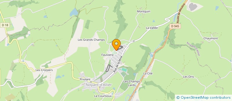 localisation de l'entreprise ASSOCIATION DE KYUDO ET D'ARTS MARTIAUX DE L'ALLIER (A.K.A.M.A)  NOYANT-D'ALLIER