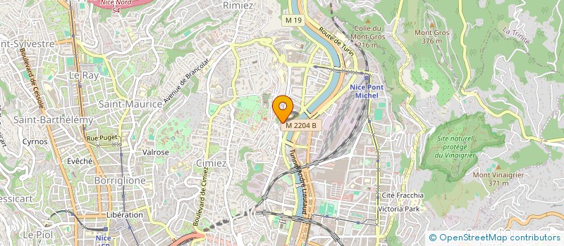 localisation de l'entreprise ASSOCIATION DE L'AIDE SOCIALE à NICE