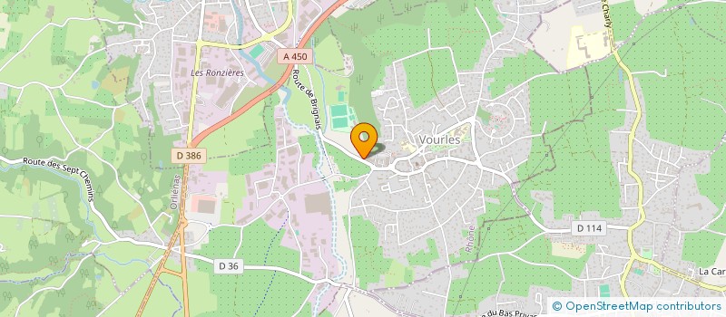 localisation de l'entreprise ASSOCIATION DE L AMICALE DES SAPEURS POMPIERS DE VOURLES BRIGNAIS à VOURLES