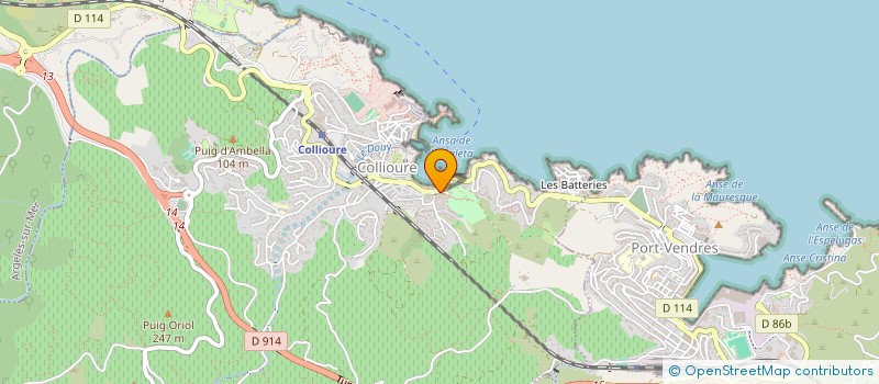 localisation de l'entreprise ASSOCIATION DE L'ANCIENNE EGLISE DES DOMINICAINS DE COLLIOURE  COLLIOURE