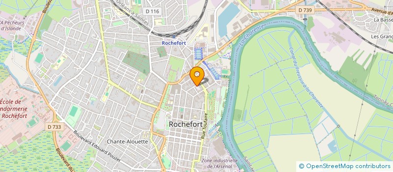localisation de l'entreprise ASSOCIATION DE L'ARRONDISSEMENT JUDICIAIRE DE ROCHEFORT SUR MER  ROCHEFORT