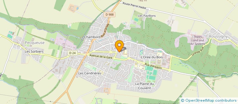 localisation de l'entreprise ASSOCIATION DE L'AUMONERIE DU SECTEUR PASTORAL DE LIMOURS  LIMOURS