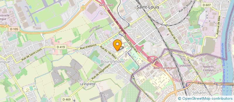 localisation de l'entreprise ASSOCIATION DE L'ECOLE BOURGFELDEN à SAINT-LOUIS
