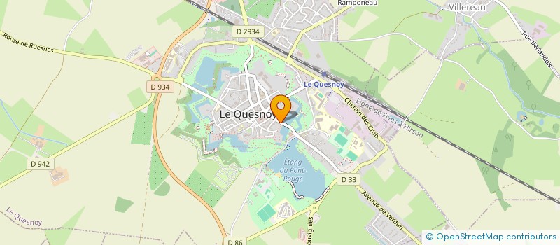 localisation de l'entreprise ASSOCIATION DE L'ECOLE DE DANSE LE QUESNOY  LE QUESNOY