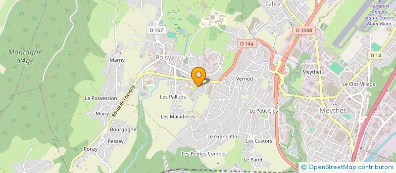 localisation de l'entreprise ASSOCIATION DE L'ECOLE DU PARC  POISY