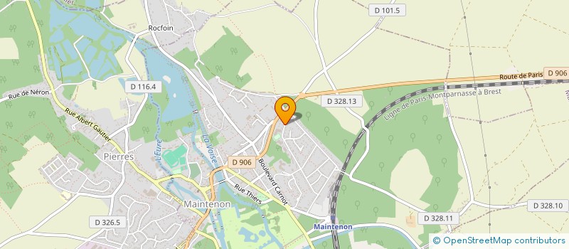 localisation de l'entreprise ASSOCIATION DE L'ECOLE JACQUES PREVERT à MAINTENON