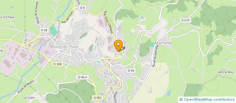 localisation de l'entreprise ASSOCIATION DE L'ECOLE MATERNELLE à THIZY-LES-BOURGS