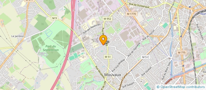 localisation de l'entreprise ASSOCIATION DE L'ECOLE MATERNELLE ST EXUPERY DE MOUVAUX à MOUVAUX