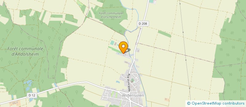 localisation de l'entreprise ASSOCIATION DE L'ECURIE DU MOULIN DE WIDENSOLEN  WIDENSOLEN