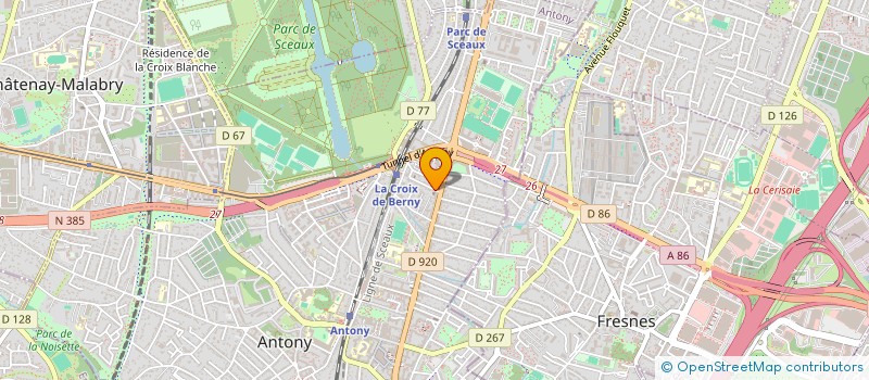 localisation de l'entreprise ASSOCIATION DE L'EGLISE EVANGELIQUE CHINOISE D'ANTONY  ANTONY