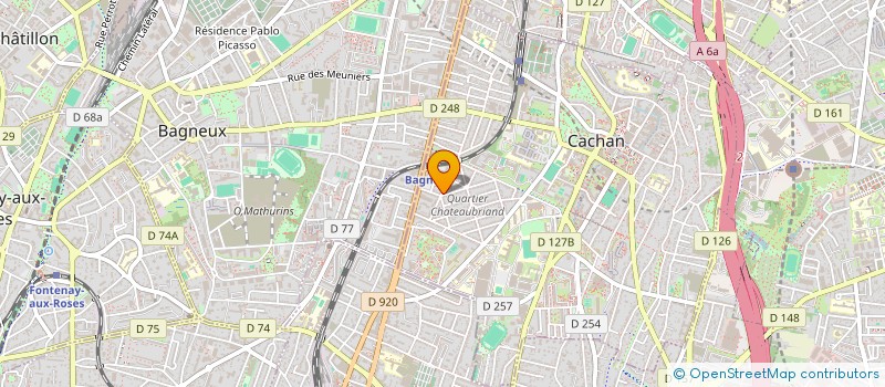 localisation de l'entreprise ASSOCIATION DE L'EGLISE ORTHODOXE SAINT APOTRE ET EVANGELISTE JEAN CACHAN  CACHAN