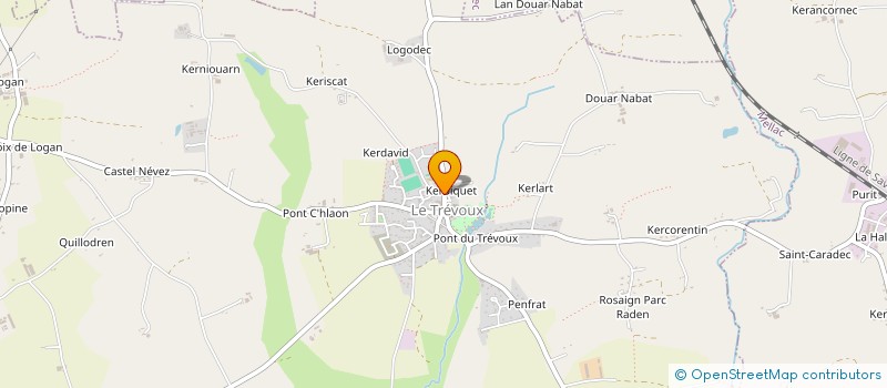 localisation de l'entreprise ASSOCIATION DE L'EHPAD LES GENETS  BANNALEC