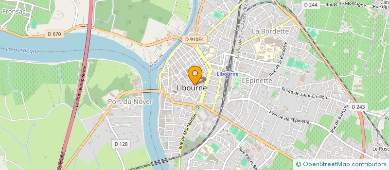 localisation de l'entreprise ASSOCIATION DE L ENSEIGNEMENT LIBRE ECOLE SAINT JEAN  LIBOURNE