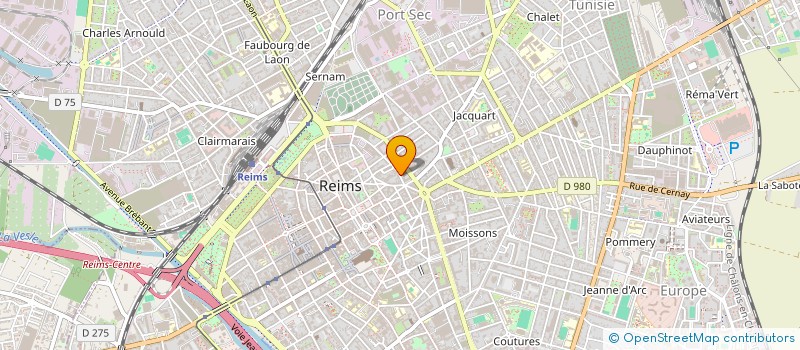 localisation de l'entreprise ASSOCIATION DE L'ESPACE CULTUREL PROTESTANT  REIMS