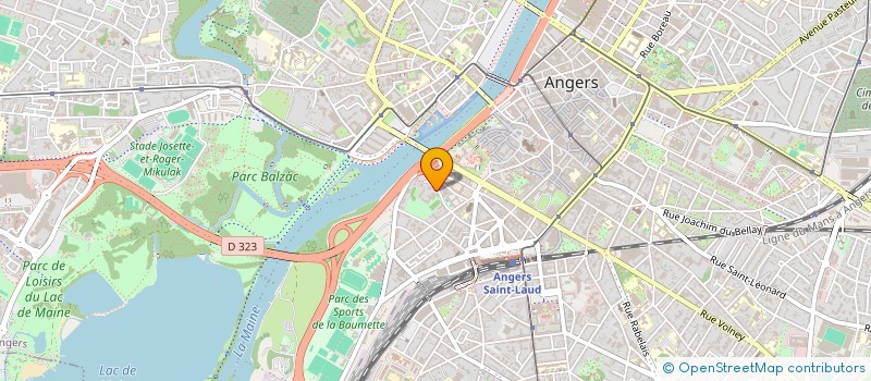 localisation de l'entreprise ASSOCIATION DE L'ESVIERE à ANGERS
