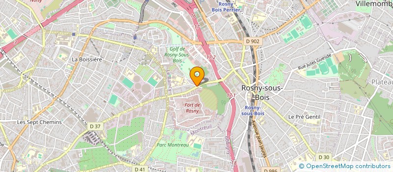 localisation de l'entreprise ASSOCIATION DE L'ETANG DE PARGNY à ROSNY-SOUS-BOIS