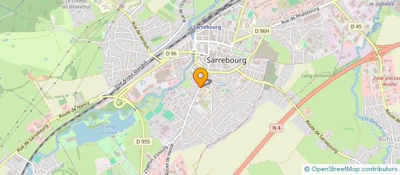 localisation de l'entreprise ASSOCIATION DE L'INSTITUTION SAINTE MARIE à SARREBOURG