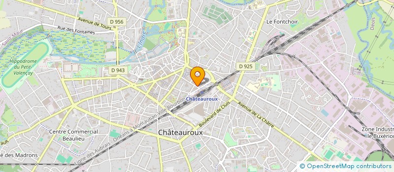localisation de l'entreprise ASSOCIATION DE L'INSTITUTION SAINTE SOLANGE à CHATEAUROUX