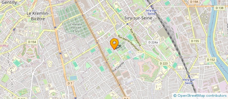 localisation de l'entreprise ASSOCIATION DE L'INTEGRATION PAR L'EXPRESSION THEATRALE ET L'AUDIOVISUEL à IVRY-SUR-SEINE