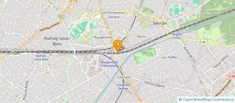 localisation de l'entreprise ASSOCIATION DE L'OASIS ET SES IMPASSES à SEVRAN