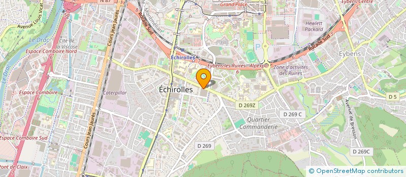 localisation de l'entreprise ASSOCIATION DE L'OBESITE ET DU SURPOIDS DE GRENOBLE-SUD  ECHIROLLES