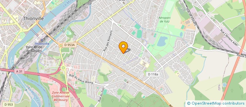 localisation de l'entreprise ASSOCIATION DE L'OLYMPE  YUTZ