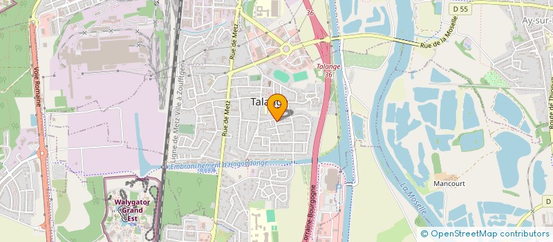 localisation de l'entreprise ASSOCIATION DE L'ORCHESTRE D'HARMONIE DE TALANGE  TALANGE