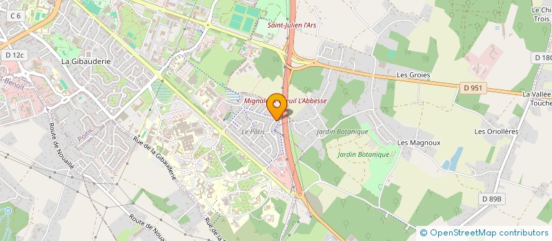 localisation de l'entreprise ASSOCIATION DE L'OREE VERTE ET DE SES RIVERAINS à POITIERS