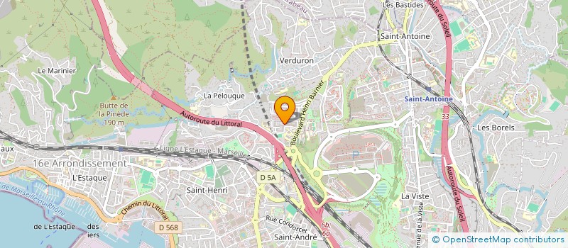 localisation de l'entreprise ASSOCIATION DE L'UNITE DES COMORIENS RESIDANTS A LA CASTELLANE à MARSEILLE