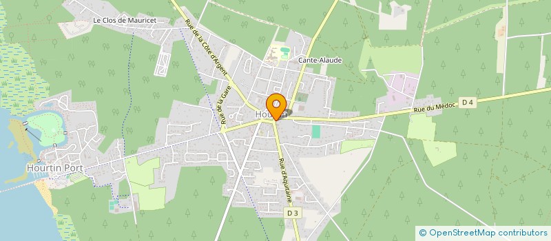 localisation de l'entreprise ASSOCIATION DE LA BIBLIOTHEQUE D'HOURTIN  HOURTIN