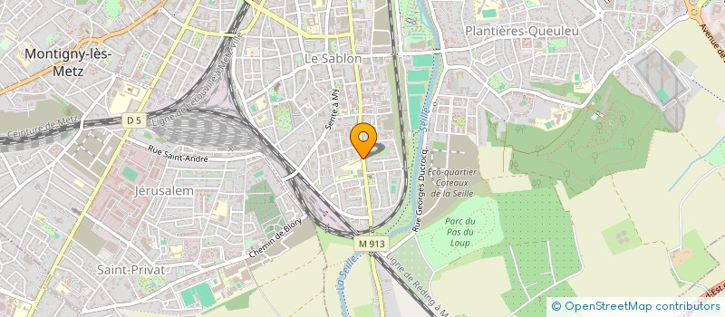 localisation de l'entreprise ASSOCIATION DE LA BIBLIOTHEQUE PEDAGOGIQUE DES ENSEIGNANTS DE METZ SUD  METZ