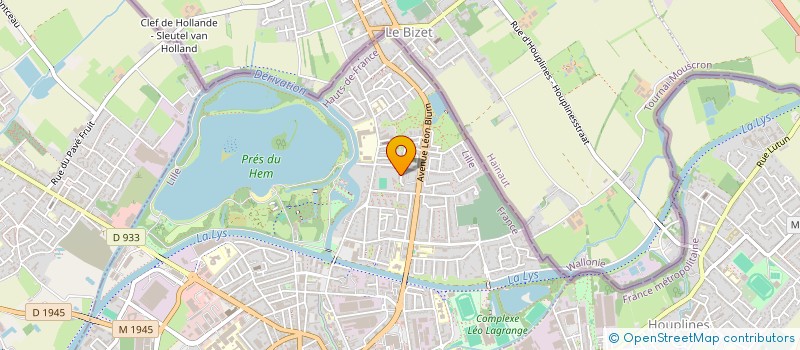 localisation de l'entreprise ASSOCIATION DE LA BRIQUETERIE DU BIZET  ARMENTIERES