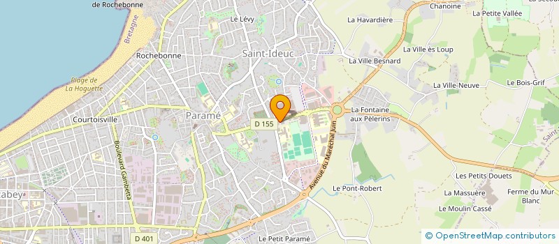 localisation de l'entreprise ASSOCIATION DE LA CANTINE DU CENTRE DES FINANCES PUBLIQUES(ACCFIP)  SAINT-MALO