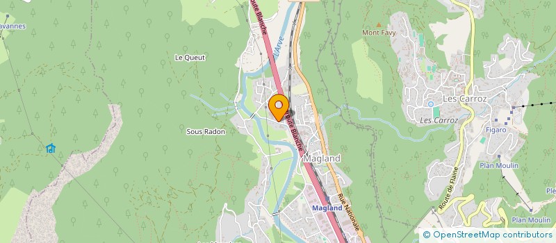 localisation de l'entreprise ASSOCIATION DE LA CHAPELLE DE LA TOUR NOIRE  MAGLAND