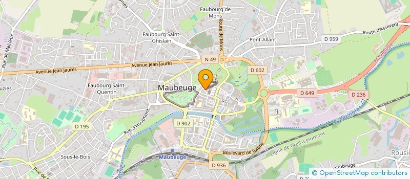 localisation de l'entreprise ASSOCIATION DE LA CHAPELLE SAINTE ALDEGONDE  MAUBEUGE