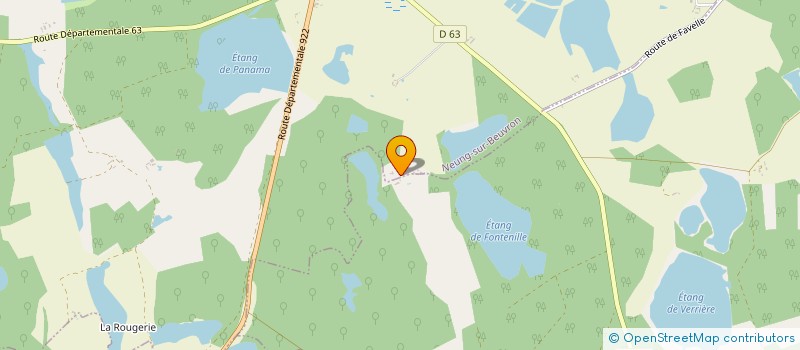 localisation de l'entreprise ASSOCIATION DE LA CHASSE DE LA LOMBARDIERE  NEUNG-SUR-BEUVRON