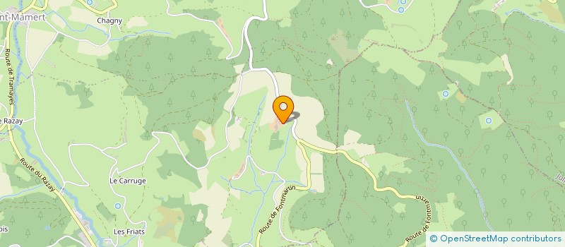 localisation de l'entreprise ASSOCIATION DE LA CHASSE DU CHATEAU DE LA ROCHE  DEUX-GROSNES